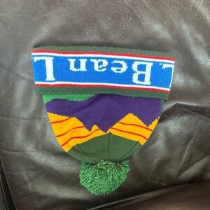 L.L. Bean Green Knit Beanie